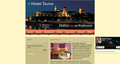 Desktop Screenshot of hosteltaurus.pl