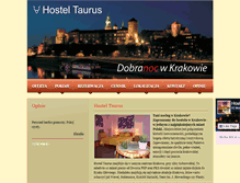 Tablet Screenshot of hosteltaurus.pl